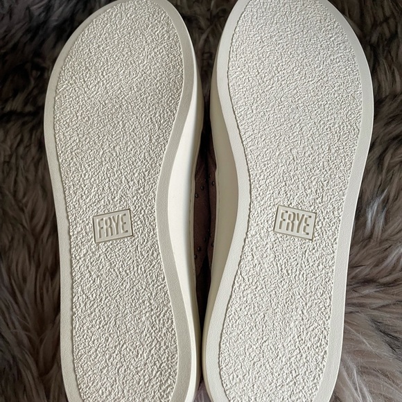 NIB FRYE Nina stud slip on dusty rose suede shoes - Picture 3 of 7